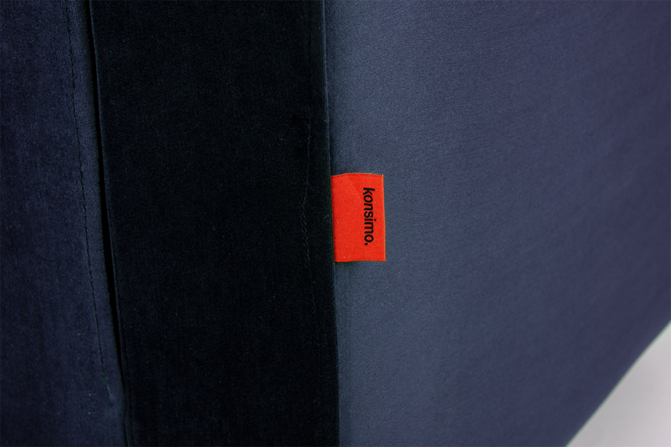 ERISO Granatowy welurowy fotel do salonu granatowy - zdjęcie 4