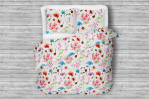 NATRIX, https://dev1-mda.konsimo.pl/kolekcja/natrix/ Komplet pościeli z bawełny wielokolorowy - zdjęcie