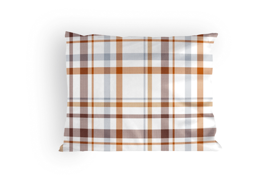 KOBES Komplet pościeli z bawełny biały/pomarańczowy/niebieski - zdjęcie 5