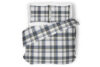 EMYS Komplet pościeli z bawełny niebieski/szary - zdjęcie 2