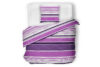 DANAUS Komplet pościeli z bawełny biały/różowy/fioletowy - zdjęcie 2