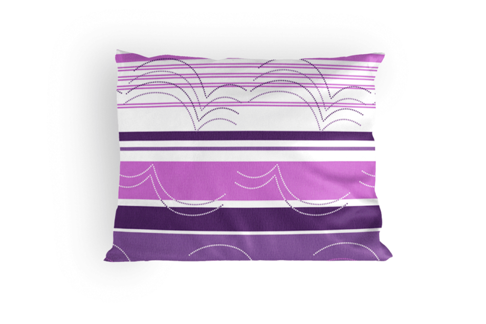 DANAUS Komplet pościeli z bawełny biały/różowy/fioletowy - zdjęcie 5