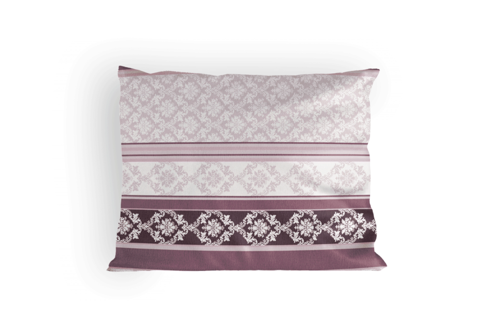 MARECA Komplet pościeli z bawełny satynowej szary/fioletowy - zdjęcie 1