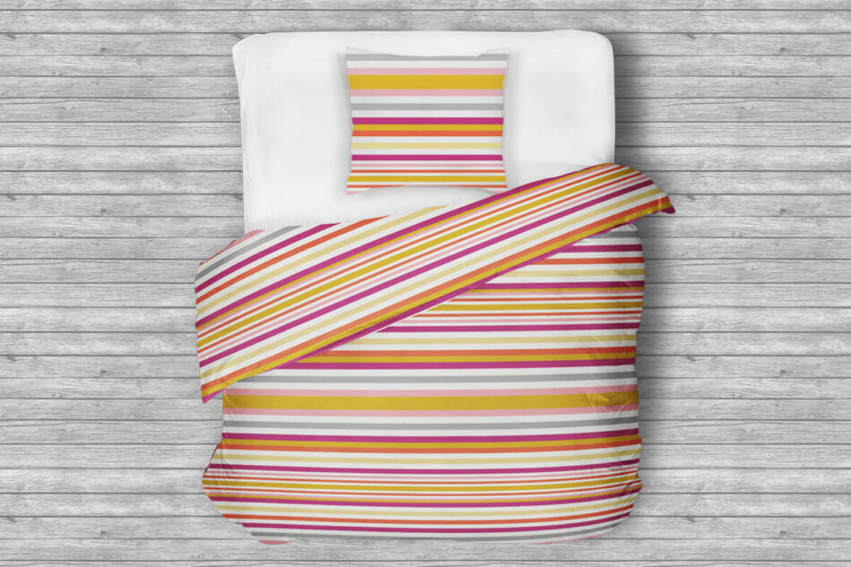 SANDER Komplet pościeli z bawełny wielokolorowy - zdjęcie 0