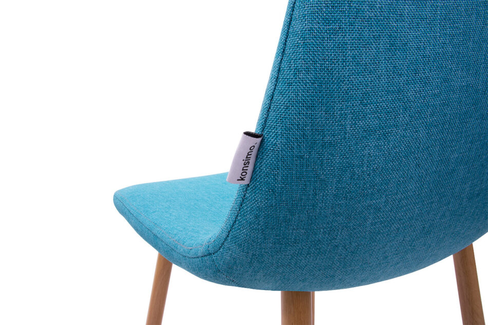 MATRIS Krzesło turkusowy/dąb - zdjęcie 1