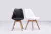 BESO, CALDO Zestaw krzesła 4 szt.+ stół biały/dąb naturalny - zdjęcie 15