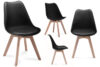 BESO Zestaw krzesła 4 szt. czarny - zdjęcie 1
