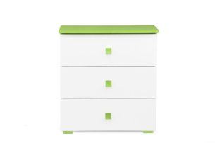 PABIS, https://dev1-mda.konsimo.pl/kolekcja/pabis/ Komoda dla chłopca zielona biały/zielony - zdjęcie