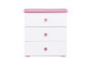 PABIS, ZYGIO Zestaw meble do pokoju dziecka różowe 4 elementy biały/różowy - zdjęcie 2