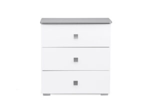 PABIS, https://dev1-mda.konsimo.pl/kolekcja/pabis/ Komoda dla dzieci szara biały/szary - zdjęcie