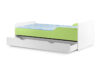 PABIS Łóżko rozkładane dla dziecka zielone biały/zielony - zdjęcie 3