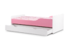 PABIS Łóżko rozkładane dla dziecka różowe biały/różowy - zdjęcie 3