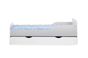 PABIS, https://dev1-mda.konsimo.pl/kolekcja/pabis/ Łóżko z materacem dla dziecka szare biały/szary - zdjęcie