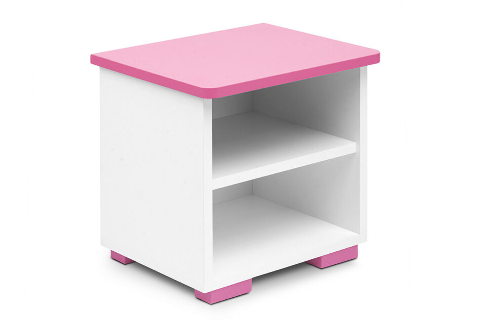 PABIS Szafka dla dziewczynki różowa biały/różowy - zdjęcie 1