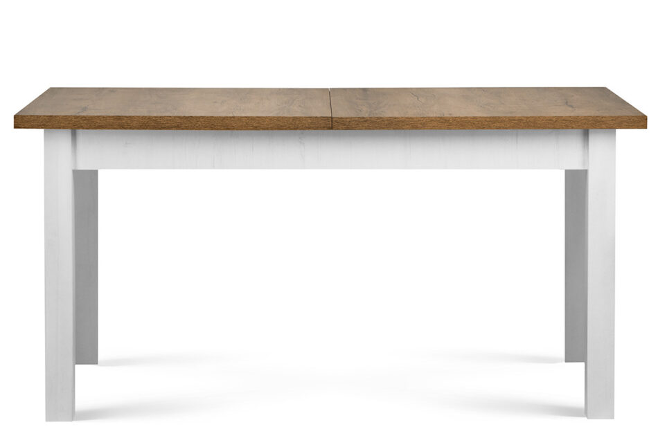 LEMAS Stół biały/ciemny dąb - zdjęcie 1