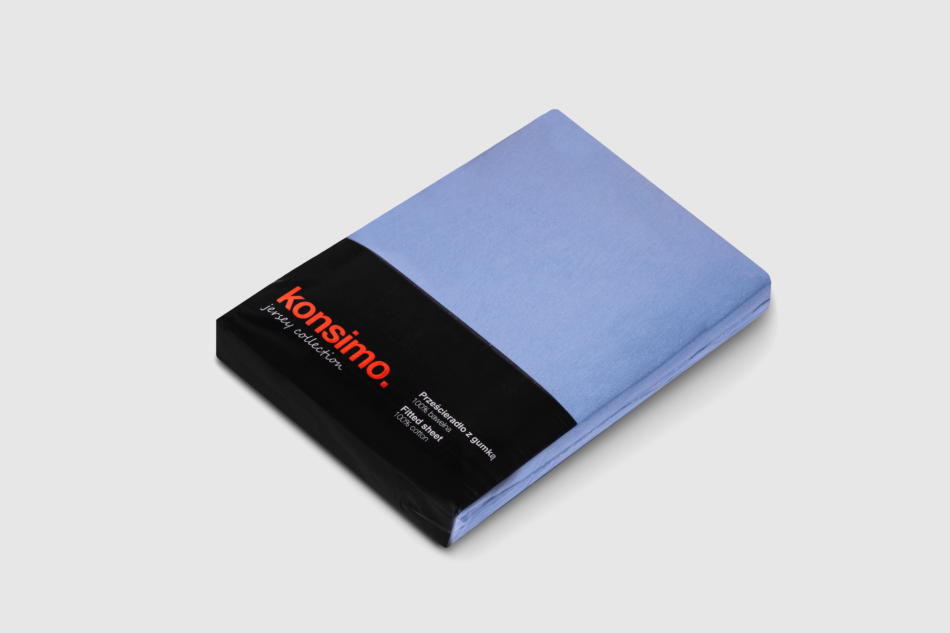 DERMI Prześcieradło z gumką niebieski - zdjęcie 2