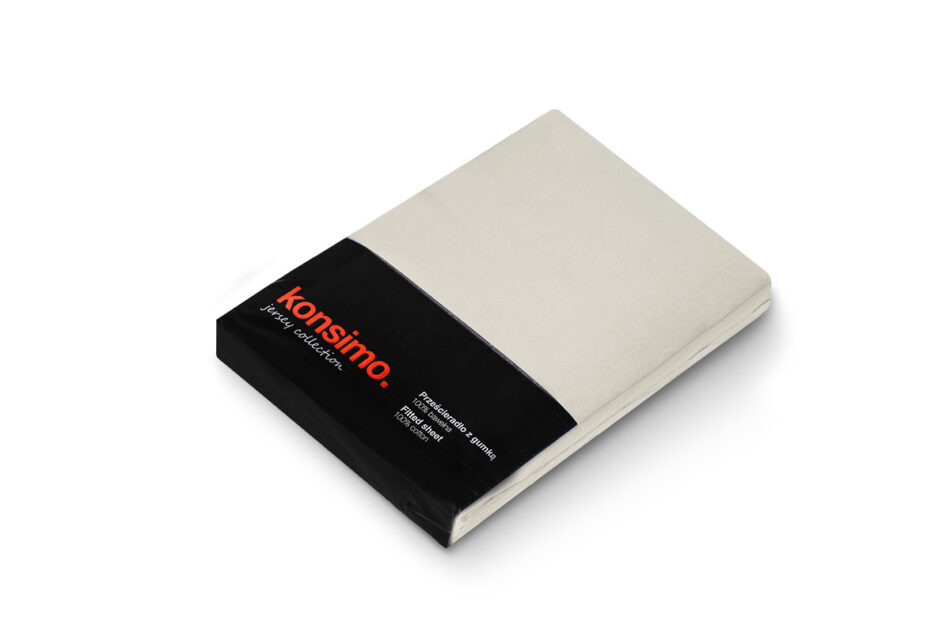 DERMI Prześcieradło z gumką kremowy - zdjęcie 2