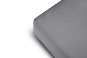 DERMI, https://dev1-mda.konsimo.pl/kolekcja/dermi/ Prześcieradło z gumką szary - zdjęcie