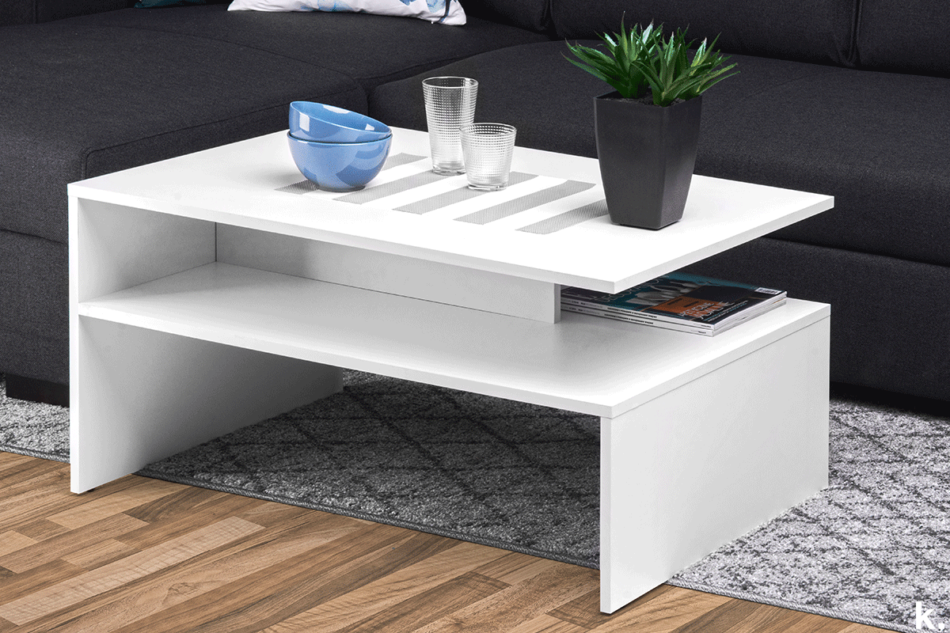 DELCHI Stolik kawowy biały - zdjęcie 1