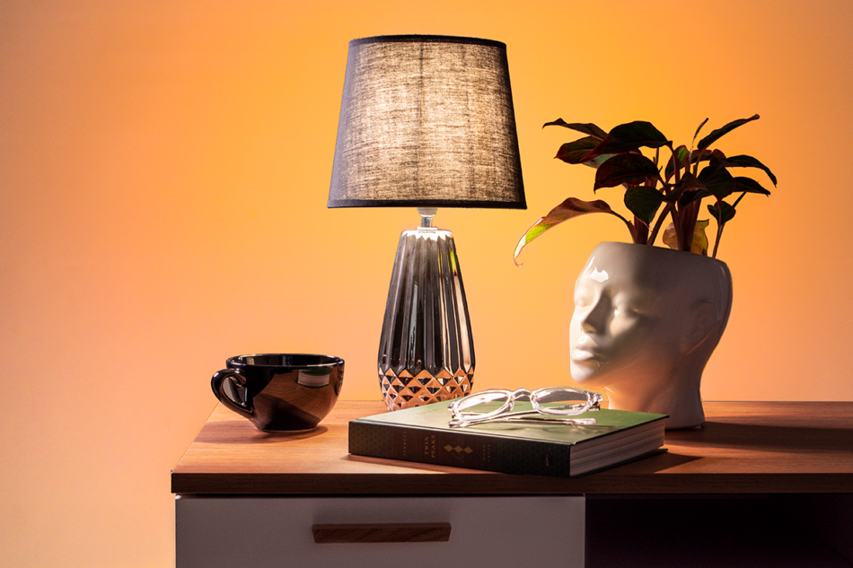 ERANA Lampa stołowa srebrny/czarny - zdjęcie 3