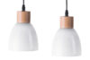 KARI Zestaw lamp wiszących 2 szt. biały - zdjęcie 1