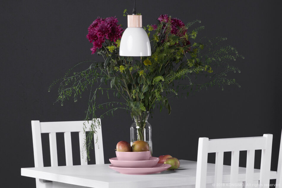 KARI Zestaw lamp wiszących 3 szt. biały - zdjęcie 1