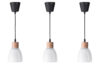 KARI Zestaw lamp wiszących 3 szt. biały - zdjęcie 4