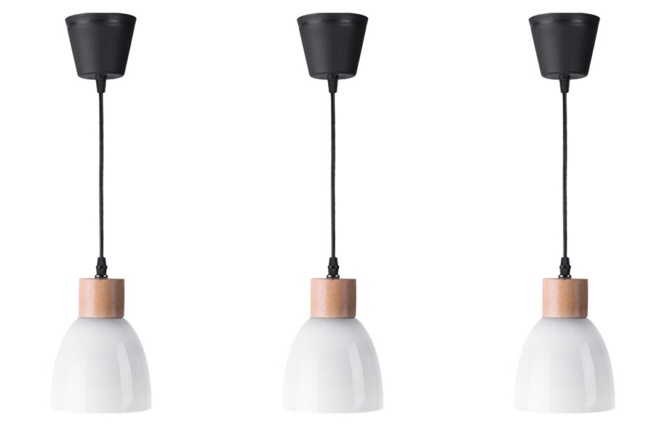 KARI Zestaw lamp wiszących 3 szt. biały - zdjęcie 3