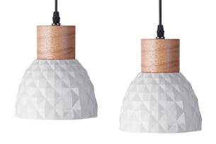 KARI, https://dev1-mda.konsimo.pl/kolekcja/kari/ Zestaw lamp wiszących 2 szt. biały - zdjęcie