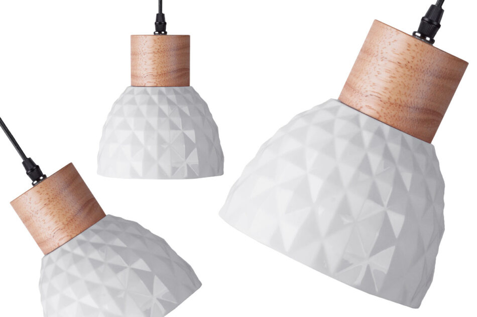 KARI Zestaw lamp wiszących 3 szt. biały - zdjęcie 1