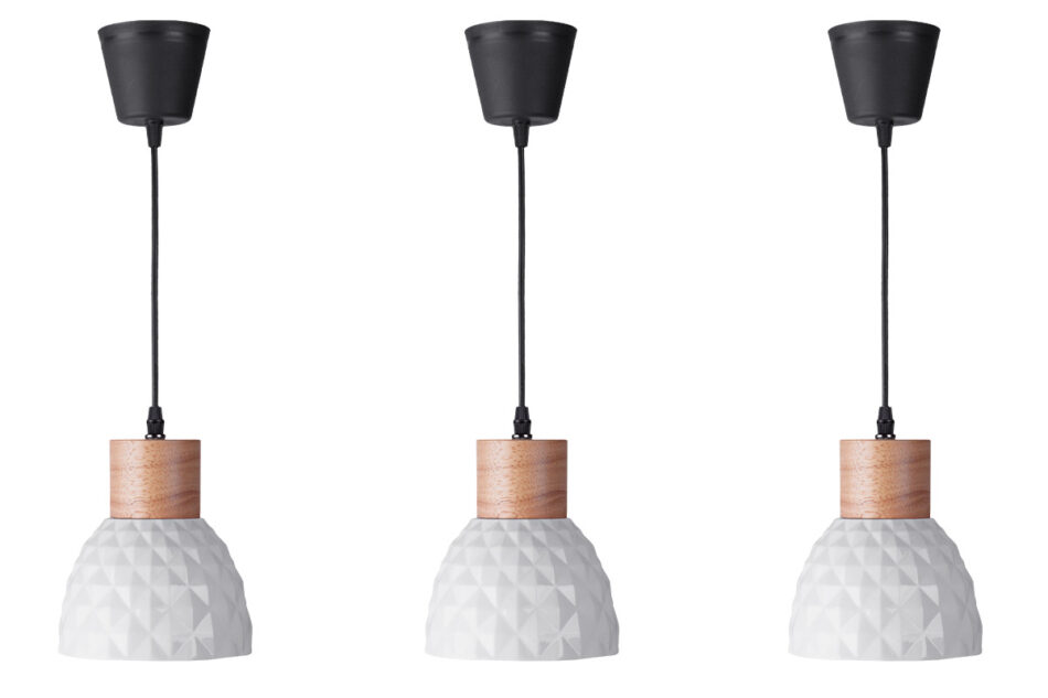 KARI Zestaw lamp wiszących 3 szt. biały - zdjęcie 2