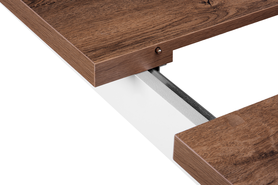 CENARE Stół biały/ciemny dąb - zdjęcie 3