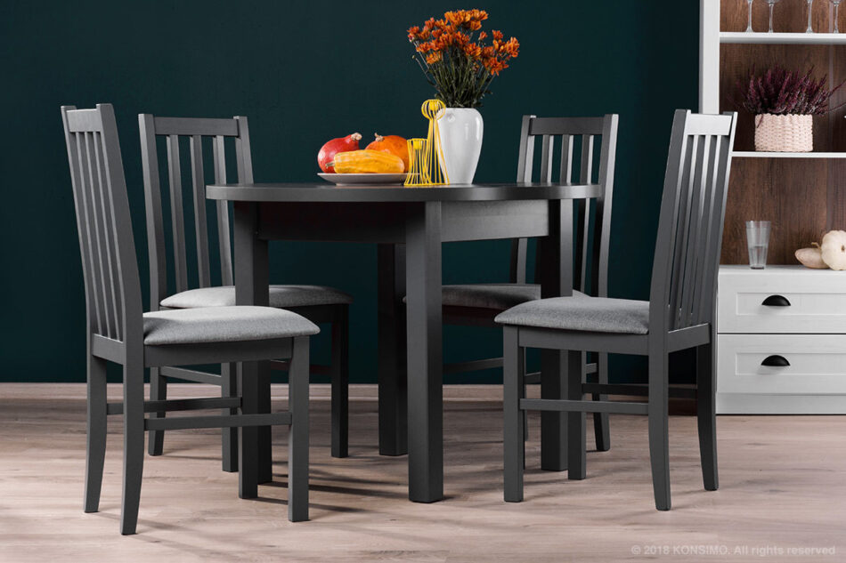 QUATUS Krzesło szary/jasny szary - zdjęcie 1