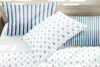 ANCORA Komplet pościeli biały/granatowy/turkusowy - zdjęcie 4