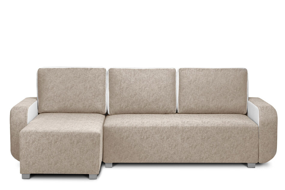 FABIRO Narożnik lewy/prawy beżowy/biały - zdjęcie 0