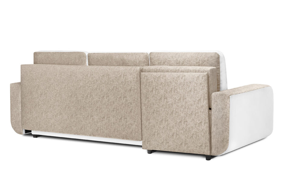 FABIRO Narożnik lewy/prawy beżowy/biały - zdjęcie 4