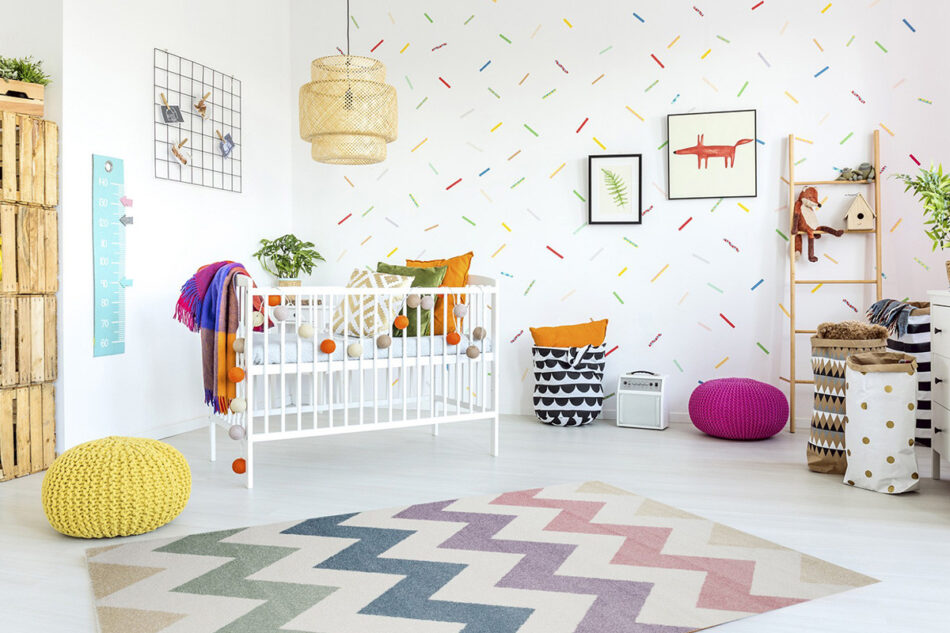 FLOSI Dywan ecru/wielokolorowy - zdjęcie 1