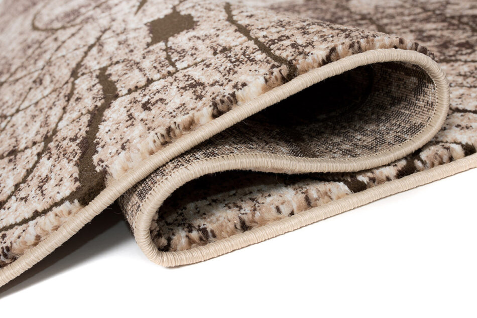 TRONCO Dywan brązowy/beżowy/kremowy - zdjęcie 3