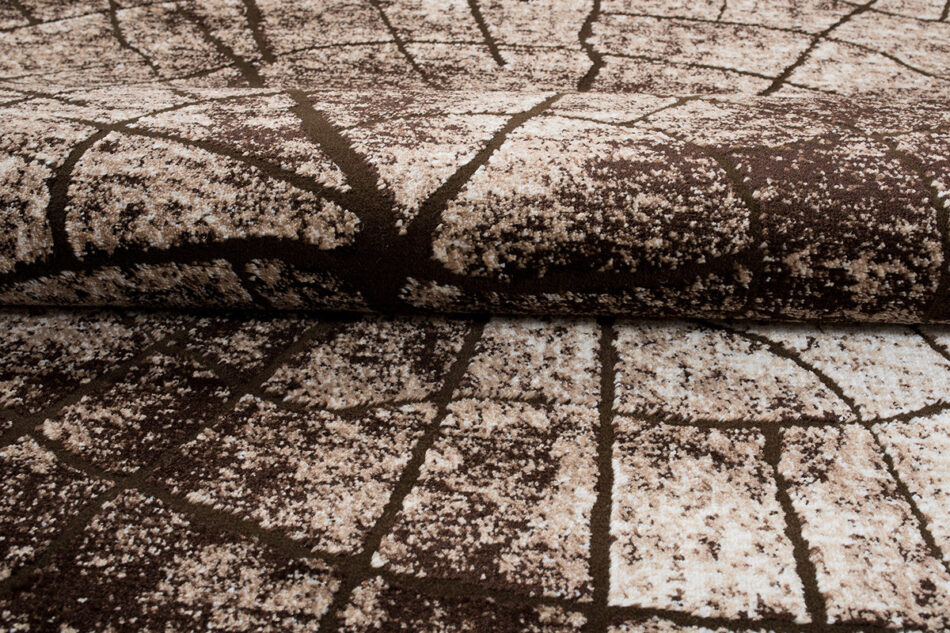 TRONCO Dywan brązowy/beżowy/kremowy - zdjęcie 4