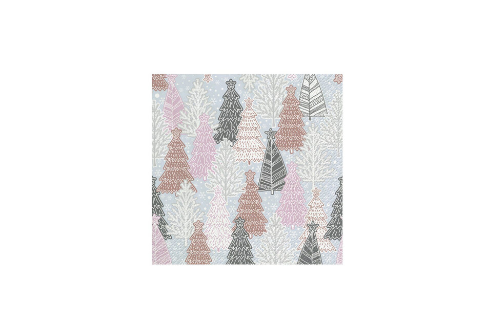 SAITE Serwetka szary/różowy/beżowy - zdjęcie