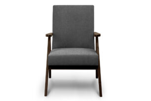 NASET, https://dev1-mda.konsimo.pl/kolekcja/naset/ Fotel szary/ciemny orzech - zdjęcie