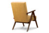 NASET Fotel żółty/ciemny orzech - zdjęcie 4