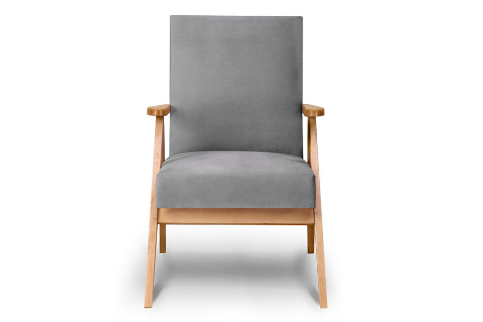 NASET Fotel szary/jasny dąb - zdjęcie 0