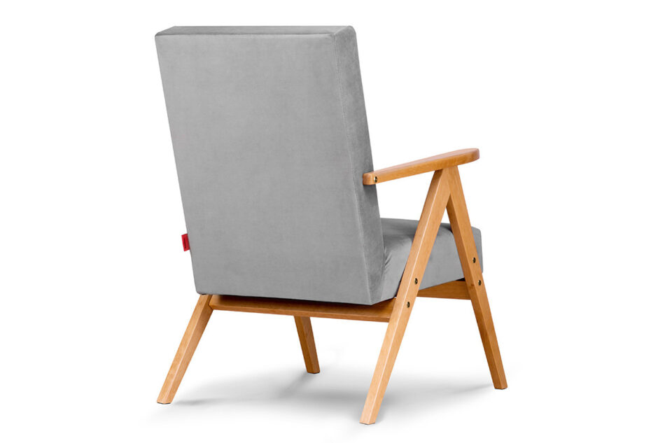 NASET Fotel szary/jasny dąb - zdjęcie 4