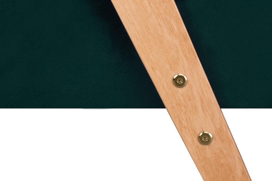 NASET Fotel zielony/jasny dąb - zdjęcie 5