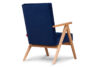 NASET Fotel granatowy/jasny dąb - zdjęcie 5