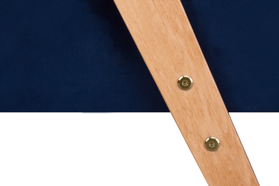 NASET Fotel granatowy/jasny dąb - zdjęcie 6