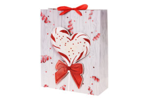 HERTIS, https://dev1-mda.konsimo.pl/kolekcja/hertis/ Torebka prezentowa biały/czerwony - zdjęcie