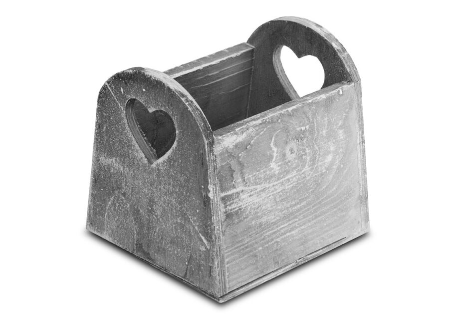 ZACHARI Skrzynka szary - zdjęcie 1