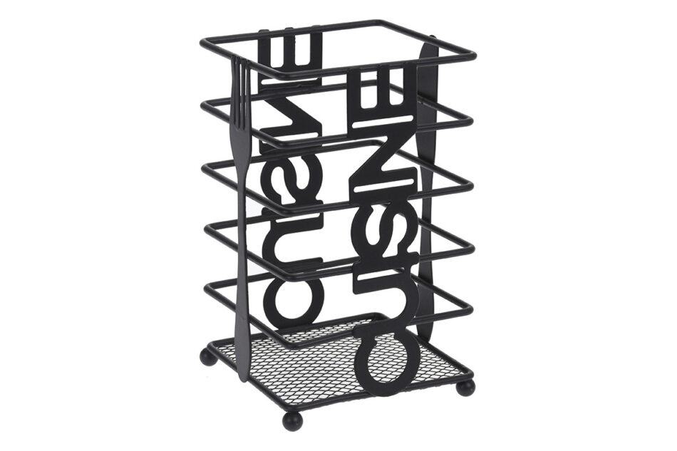 FILISIO Pojemnik na przybory kuchenne czarny - zdjęcie